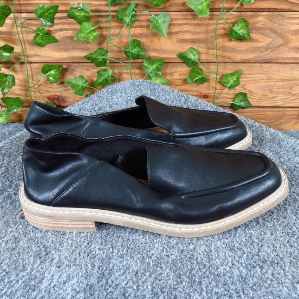 DV Dolce Vita Flirty Women Loafers Size 7 Work Office Black Synthetic Leather